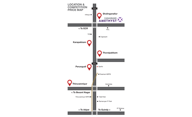 Casagrand Royale Location Map