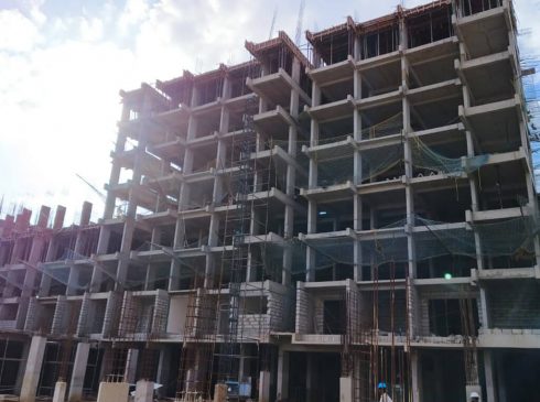 Construction Stage View of Casagrand Aquene Residential Tower