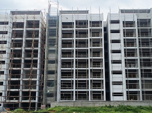 Constrcution Site View of Casagrand Aquene High Rise Apartments