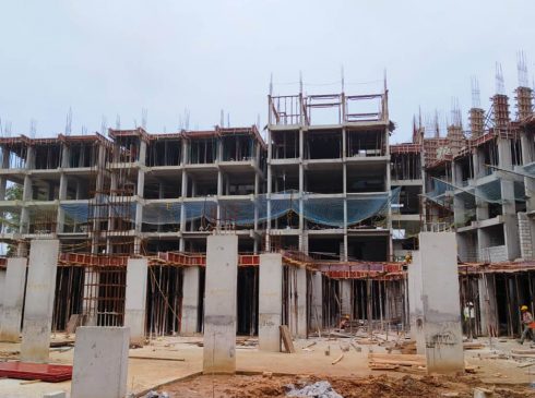 Construction Stage View of Casagrand Aquene Tower