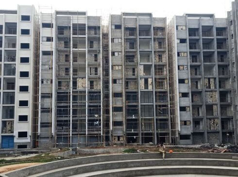 Casagrand Aquene Building Construction Front View