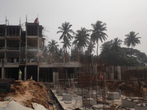 Casagrand Aquene Apartments Ongoing Construction Front View