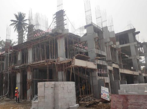 Casagrand Aquene Apartments Ongoing Construction Side View