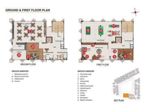 Casagrand Aquene Ground & First Floor Plans