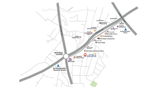 Casagrand Aquene Location Map