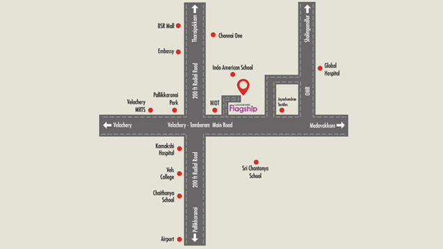 Casagrand Flagship Location Map