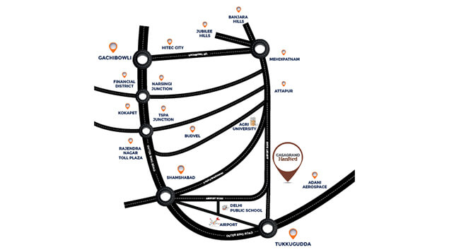 Casagrand Hanford Location Map