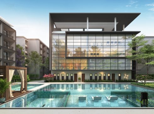 Casagrand Majestica - Front View of Swimming Pool