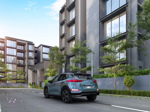 Casagrand Majestica - Road View of Apartments