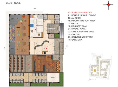 Casagrand Majestica - Club House Ground Floor Plan