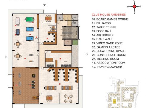 Casagrand Majestica - Club House Second Floor Plan