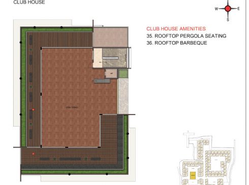 Casagrand Majestica - Club House Terrace Floor Plan