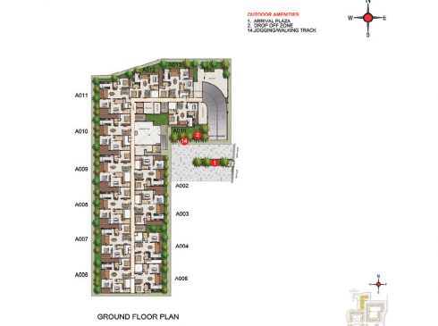 Casagrand Majestica - Block 1 Ground Floor Plan