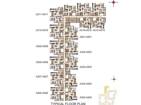 Casagrand Majestica - Block 1 Typical Floor Plan