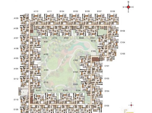 Casagrand Majestica - Block 2 First Floor Plan