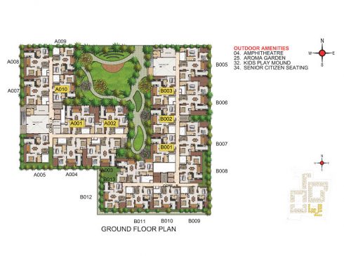 Casagrand Majestica - Block 3 Ground Floor Plan