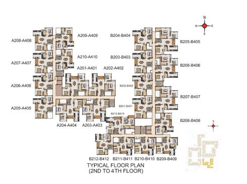 Casagrand Majestica - Block 3 Typical Floor Plan