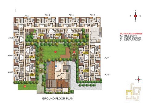 Casagrand Majestica - Block 5 Ground Floor Plan