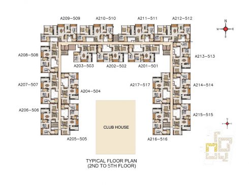 Casagrand Majestica - Block 5 Typical Floor Plan