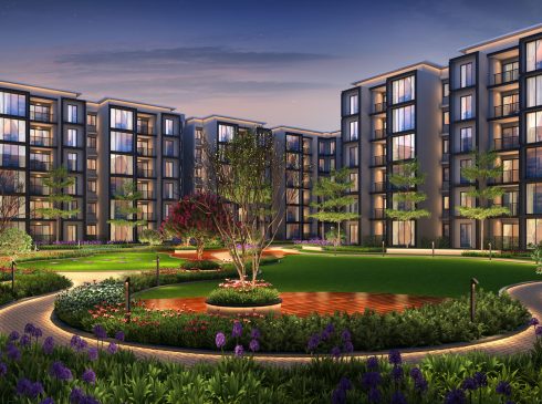 Casagrand Majestica - Beautiful Garden View with Lights