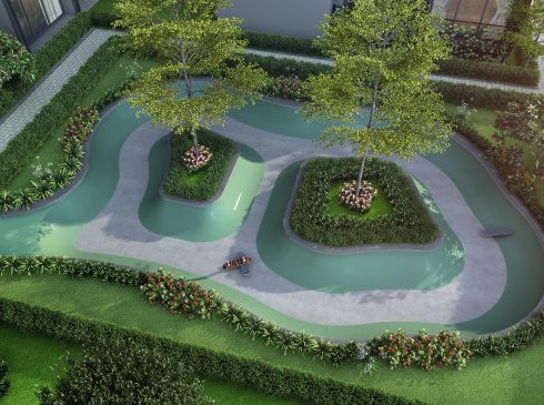 Casagrand Majestica - Skating Rink View