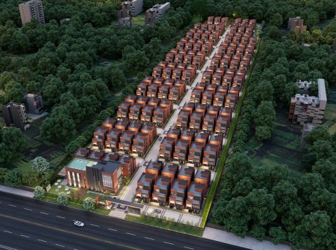 Casagrand Hanford 4 bhk Villa Night View