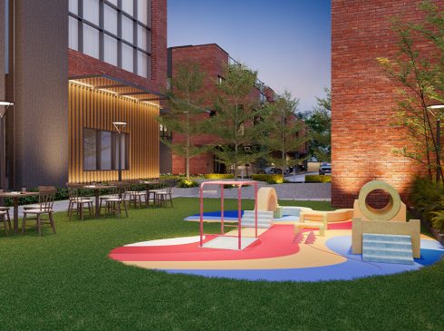 Casagrand Hanford Kids Play Area Night View