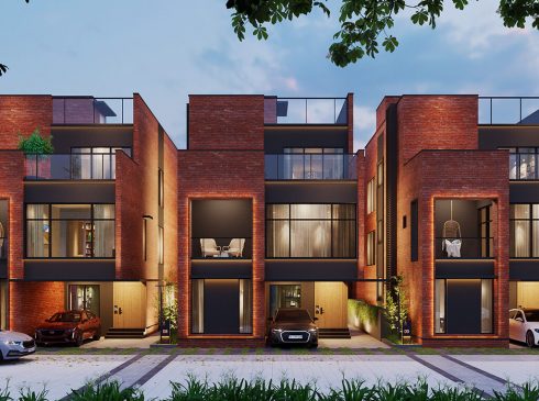 Casagrand Hanford 4 bhk Villa Evening View