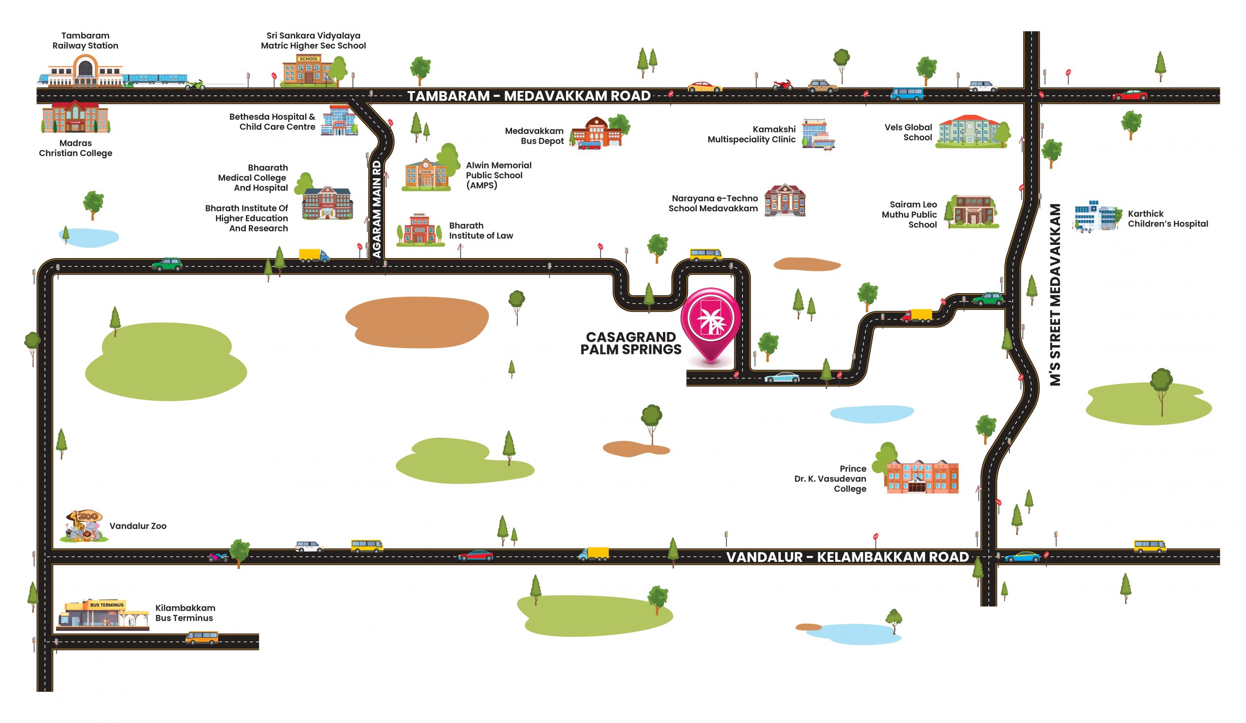 Casagrand Palm Springs Location Map