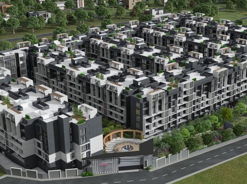 Casagrand Amor Aerial view of modern apartment complex