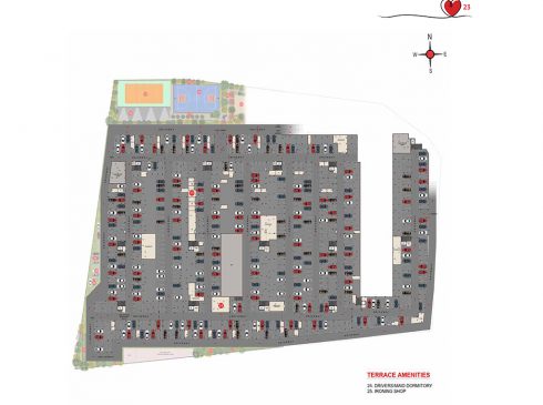 Casagrand Amor Terrace Site Plan with Amenities