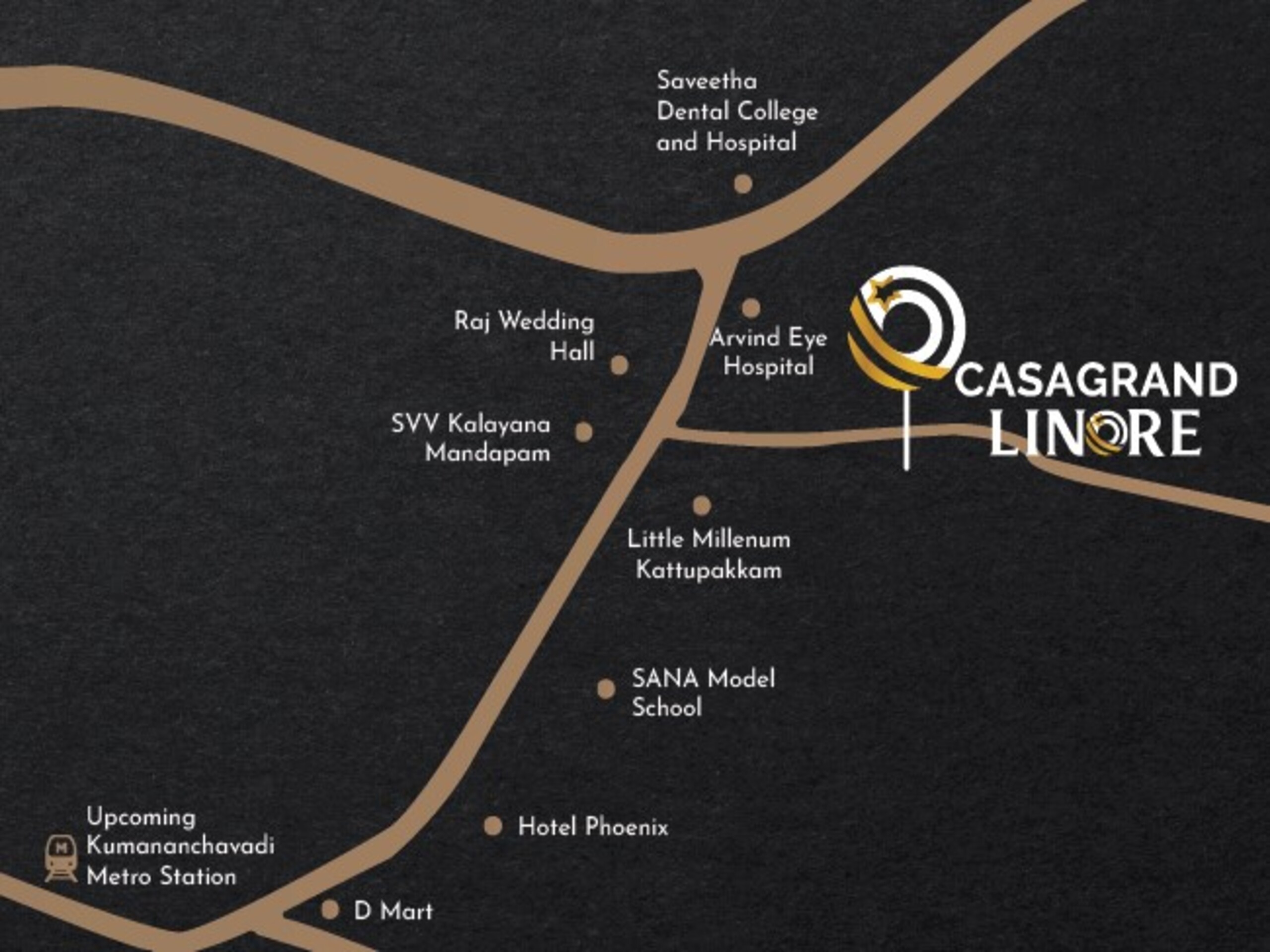 Casagrand Linore Location Map