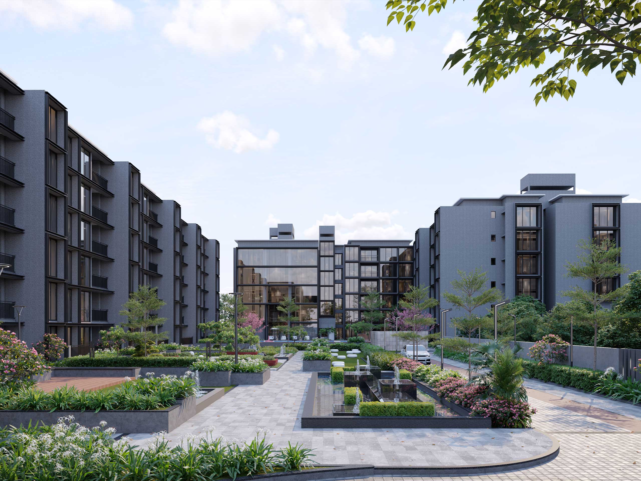 Casagrand Avenuepark Front Gate - Flats for sale in Perungudi, Chennai