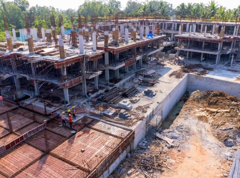 Casagrand Frenchtown construction progress of residential buildings