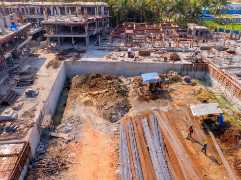 Casagrand Frenchtown residential building work in progress