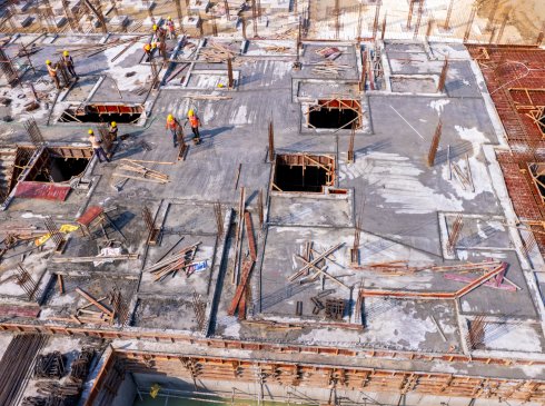 Casagrand Frenchtown construction site progress view