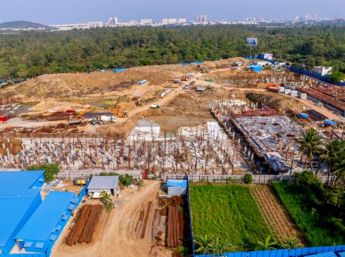 Casagrand Frenchtown apartment construction progress