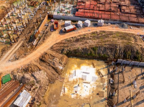 Casagrand Frenchtown building development progress at site