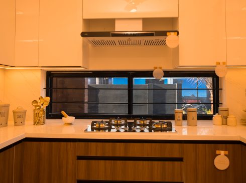 Kitchen front view of Casagrand Selenia