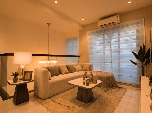 front view of lounge area