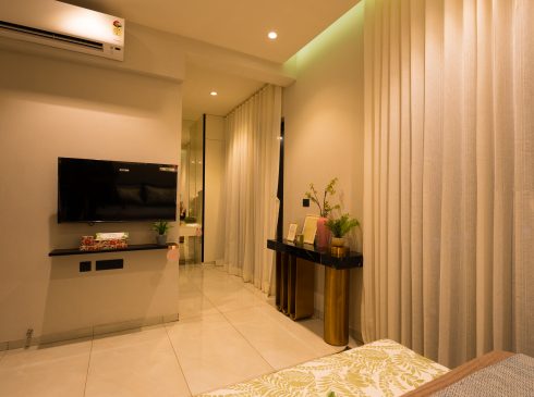 Bedroom side view of Casagrand Selenia