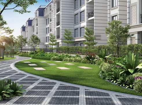 Casagrand Frenchtown Meditation Lawn Area