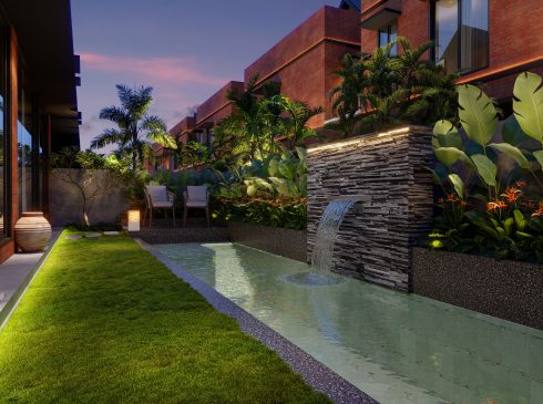 Casagrand Selenia Plunge Pool evening view