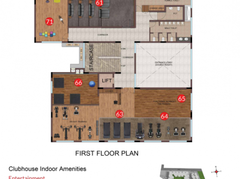 Casagrand Frenchtown - Club House First Floor Plan
