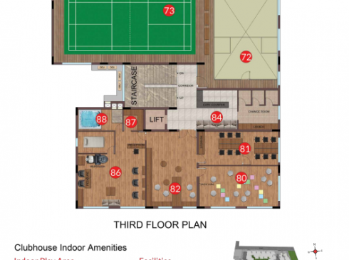 Casagrand Frenchtown - Club House Third Floor Plan
