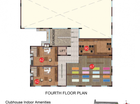 Casagrand Frenchtown - Club House Fourth Floor Plan