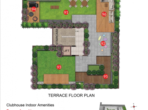 Casagrand Frenchtown - Club House Terrace Floor Plan