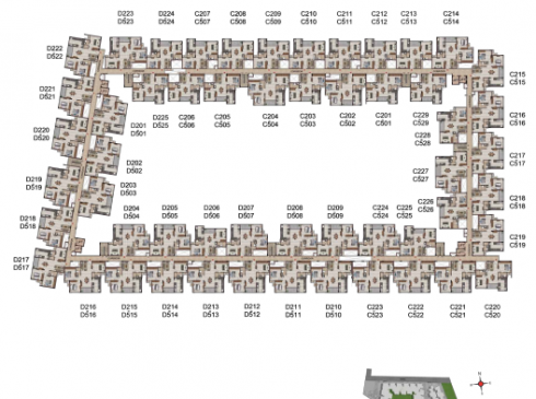 Casagrand Frenchtown - Tower 2 2nd to 5th Floor Plan