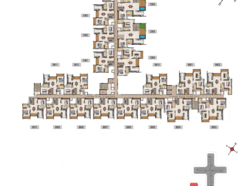 Casagrand Vivacity Tower 1 Eighth Floor Plan