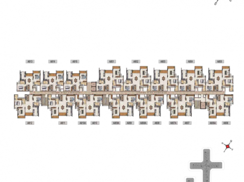 Casagrand Vivacity Tower 1 Eighth Floor Plan Layout